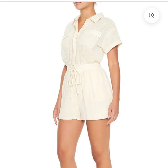 Forever 21 Gauze Tie-Waist Romper - Picture 3 of 8